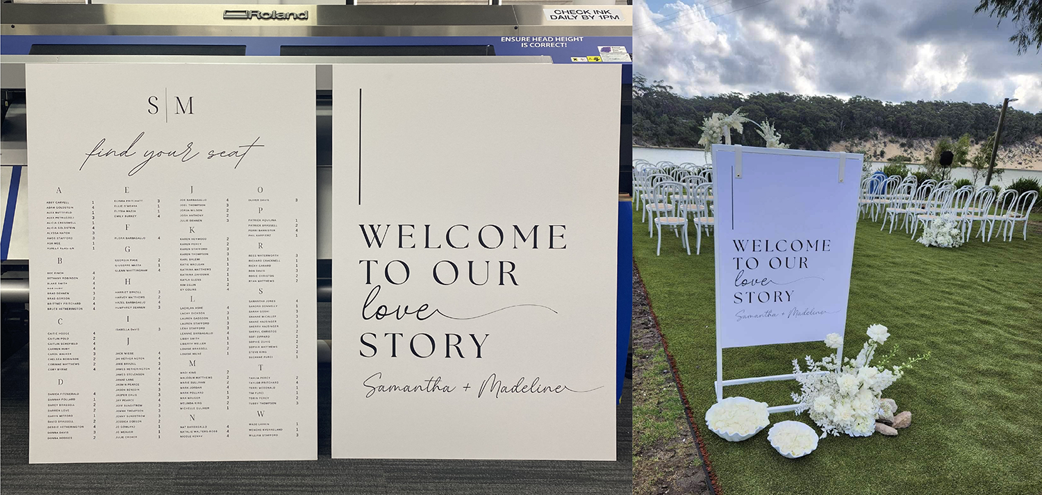 New Event Signage